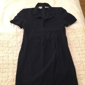dark blue vintage Valentino dress